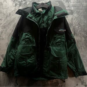 Northern Outfitters Arctic Expedition Made In USA Parka Shell + Green Fleece
